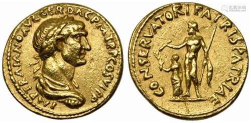 Trajan (98-117), Aureus, Rome, AD 112-114; AV (g 7,38; mm 19...