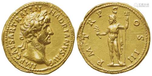 Hadrian (117-138), Aureus, Rome, AD 119-122; AV (g 7,14; mm ...