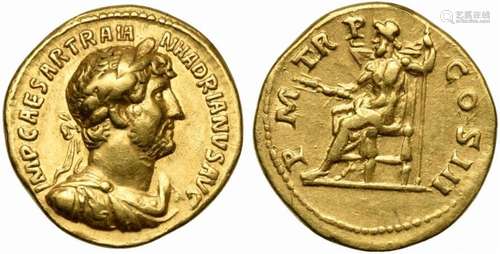 Hadrian (117-138), Aureus, Rome, AD 119-122; AV (g 7,28; mm ...