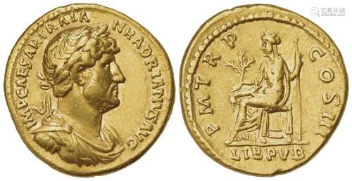 Hadrian (117-138), Aureus, Rome, AD 119-122; AV (g 7,42; mm ...