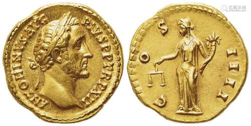 Antoninus Pius (138-161), Aureus, Rome, AD 148-149; AV (g 7,...