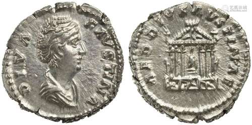 Diva Faustina Maior, Denarius struck under Antoninus Pius, R...