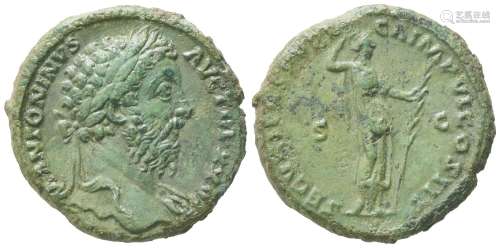 Marcus Aurelius (161-180), As, Rome, AD 173; AE (g 13,06; mm...