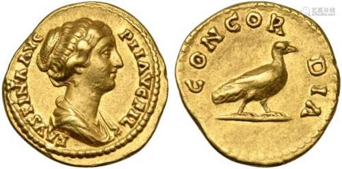 Faustina Minor, Aureus struck under Antoninus Pius, Rome, ca...