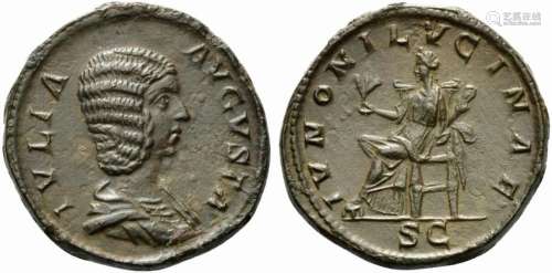 Julia Domna, Sestertius struck under Septimius Severus, Rome...
