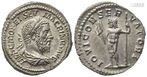 Macrinus (217-218), Denarius, Rome, AD 217-218; AR (g 3,58; ...