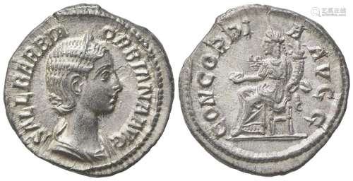 Orbiana, Denarius struck under Severus Alexander, Rome, ca. ...