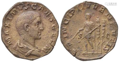 Maximus Caesar, Sestertius struck under Maximinus I, Rome, e...