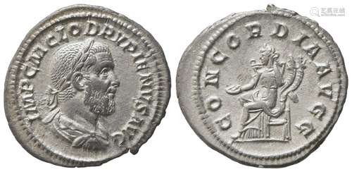 Pupienus (238), Denarius, Rome, April - June AD 238; AR (g 2...