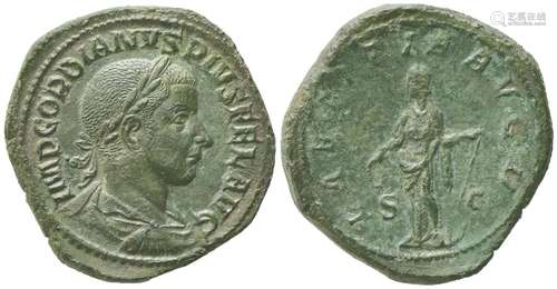 Gordian III (238-244), Sestertius, Rome, AD 240-243; AE (g 2...