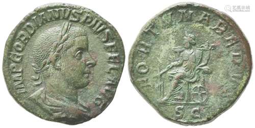 Gordian III (238-244), Sestertius, Rome, AD 243-244; AE (g 2...