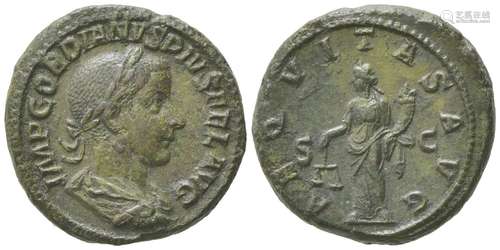 Gordian III (238-244), As, Rome, AD 241-243; AE (g 11,83; mm...