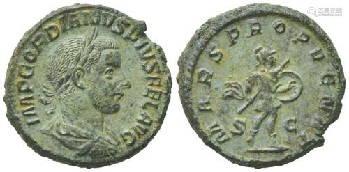 Gordian III (238-244), As, Rome, AD 243-244; AE (g 10,09; mm...