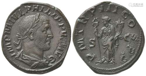 Philip I (244-249), Sestertius, Rome, AD 246; AE (g 18,78; m...