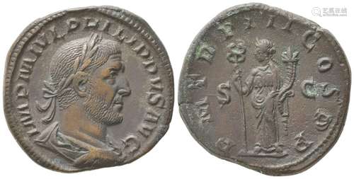 Philip I (244-249), Sestertius, Rome, AD 246; AE (g 20,47; m...