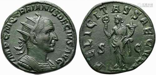 Trajan Decius (249-251), Double Sestertius, Rome, AD 249-251...