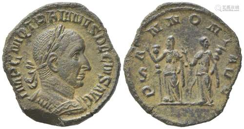 Trajan Decius (249-251), Sestertius, Rome, AD 249-251; AE (g...