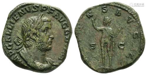 Gallienus (253-268), Sestertius, Rome, AD 256-267; AE (g 21,...