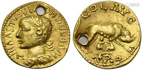 Uncertain Germanic Tribe, Pseudo-Imperial Aureus struck nort...