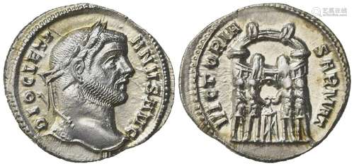 Diocletian (284-305), Argenteus, Ticinum, AD 295; AR (g 2,71...