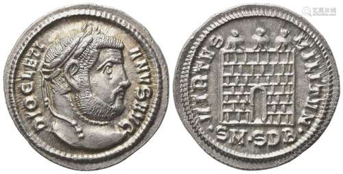 Diocletian (284-305), Argenteus, Serdica, AD 303-305; AR (g ...