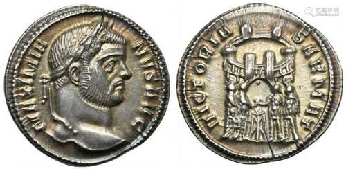 Maximianus Herculius (286-310), Argenteus, Rome, AD 294; AR ...