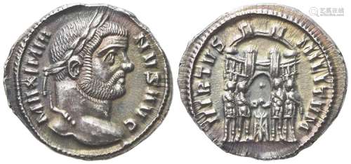 Maximianus Herculius (286-310), Argenteus, Rome, AD 294; AR ...