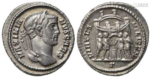 Galerius (Caesar, 293-305), Argenteus, Rome, AD 295-297; AR ...