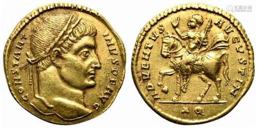 Constantine I (306-337), Solidus, Aquileia, AD 318-319; AV (...