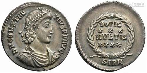 Constantius II (337-361), Reduced Siliqua, Sirmium, AD 351-3...