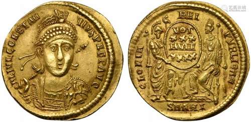 Constantius II (337-361), Solidus, Antioch, AD 355-361; AV (...