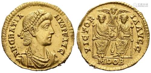 Gratian (367-383), Solidus, Mediolanum, AD 378-383; AV (g 4,...