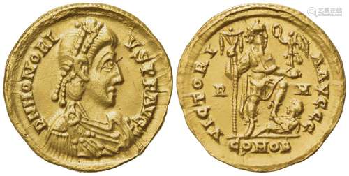 Honorius (393-423), Solidus, Rome, AD 407-408; AV (g 4,45; m...