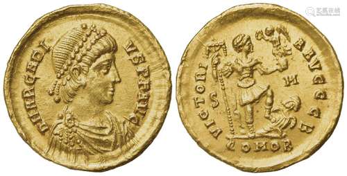 Arcadius (383-408), Solidus, Sirmium, AD 393-395; AV (g 4,47...