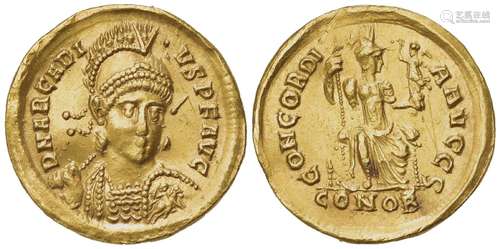 Arcadius (383-408), Solidus, Constantinopolis, AD 397-402; A...