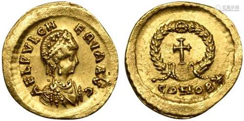 Aelia Pulcheria, wife of Marcian, Tremissis, Constantinopoli...