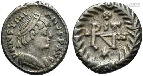 Ostrogoths, Athalaric (526-534), Half Siliqua in the name of...