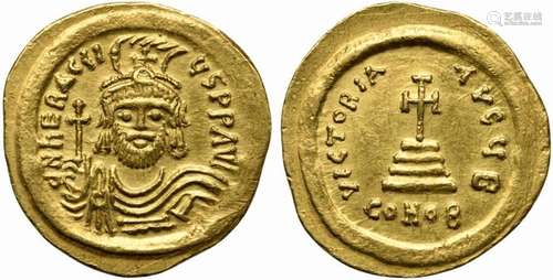 Heraclius (610-641), Solidus, Constantinople, AD 610-613; AV...