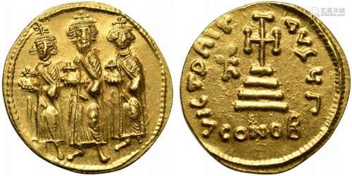 Heraclius with Heraclius Constantine and Heraclonas (613-641...