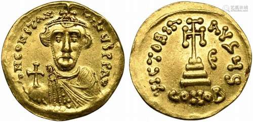 Constans II (641-668), Solidus, Constantinople, ca. AD 646-6...