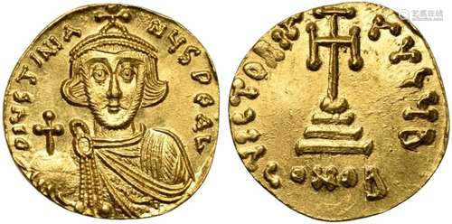 Justinian II (1st reign, 685-695), Solidus, Constantinople, ...