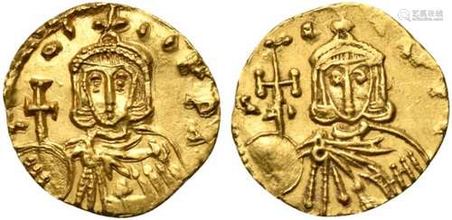 Constantine V Copronymus with Leo III or IV (751-755), Semis...