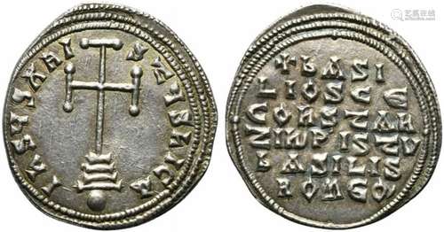 Basil I the Macedonian (867-886), Miliaresion, Constantinopl...