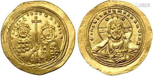 Basil II Bulgaroktonos (976-1025), Histamenon Nomisma, Const...