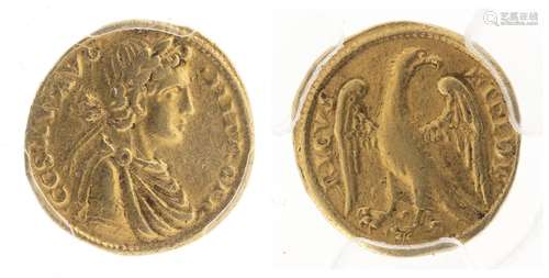 Italy, Sicily. Federico II (1198-1250). AV Mezzo Augustale (...