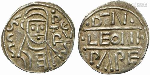 Italy, Papal States, Leo III (795-816), Denaro, Rome, 795-80...