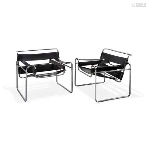 MARCEL BREUER  1902-1981 - TWO 'WASSILY' ARMCHAIRS FOR GAVIN...