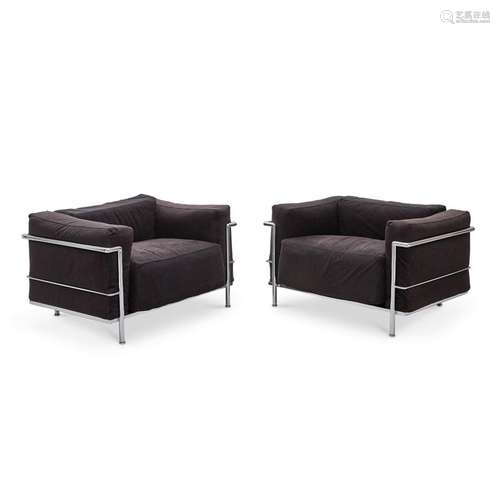 LE CORBUSIER  1887-1965  - TWO 'LC3' ARMCHAIRS FOR CASSINA  ...