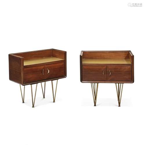 TWO BEDSIDE TABLES  ITALY 1950S