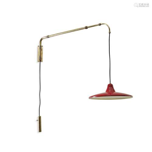 ADJUSTABLE WALL LAMP  ITALY 1950S